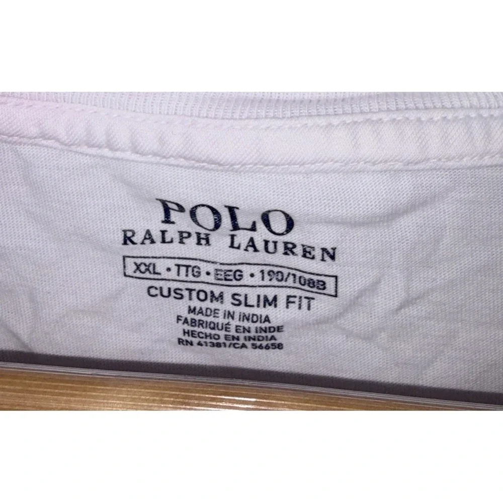 Polo Ralph Lauren XXL 2XL Faded Tie-Dye T-Shirt Polo 1992 Custom Slim Fit Purple